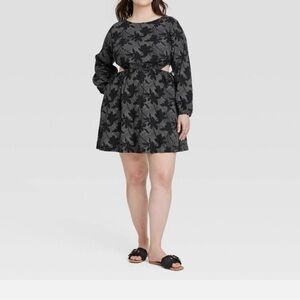 Women's Balloon Long Sleeve Mini A-Line Dress - Universal Thread